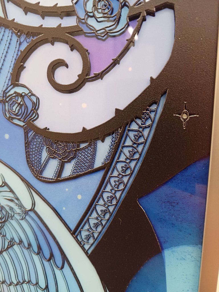 Blue Rose【個展展示アクリル作品】