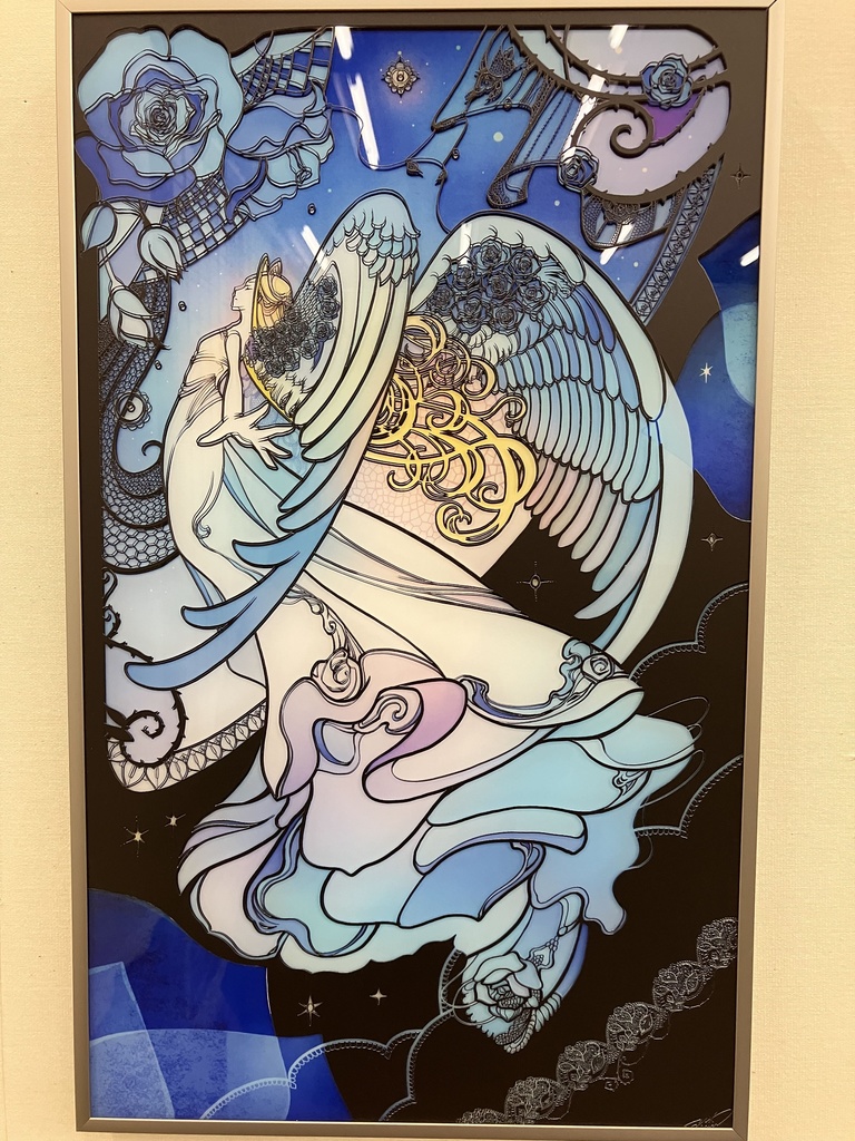 Blue Rose【個展展示アクリル作品】