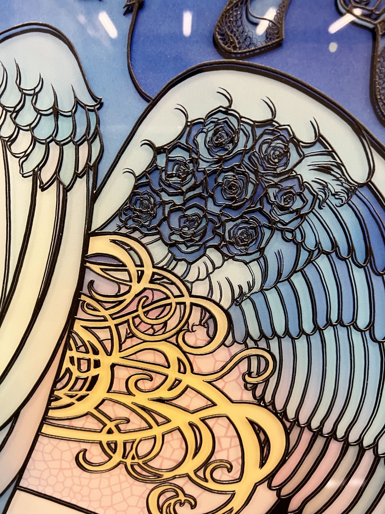 Blue Rose【個展展示アクリル作品】