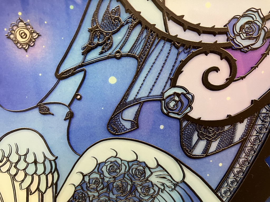 Blue Rose【個展展示アクリル作品】