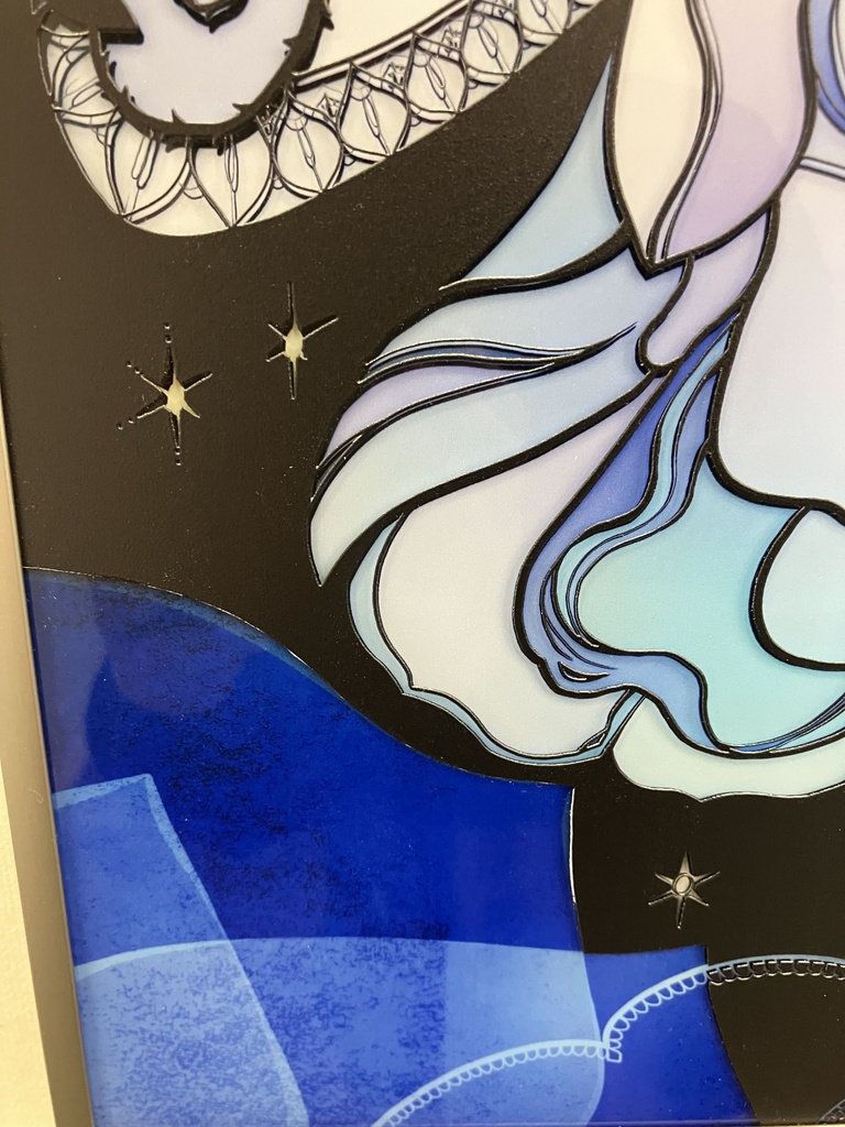 Blue Rose【個展展示アクリル作品】