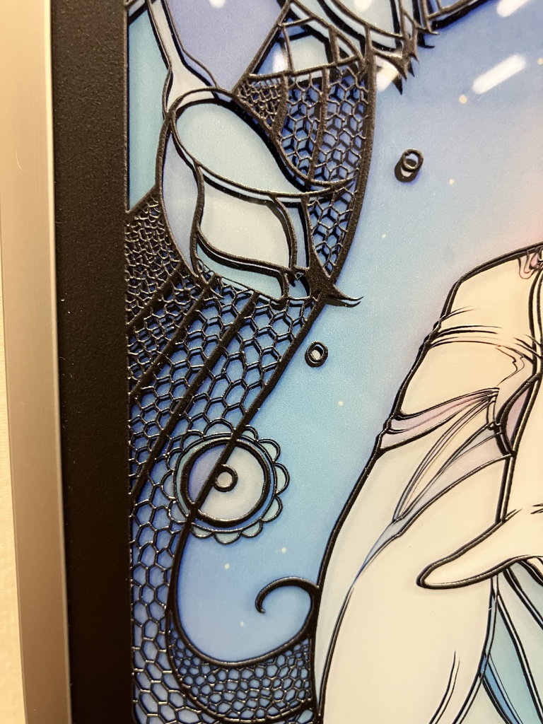 Blue Rose【個展展示アクリル作品】