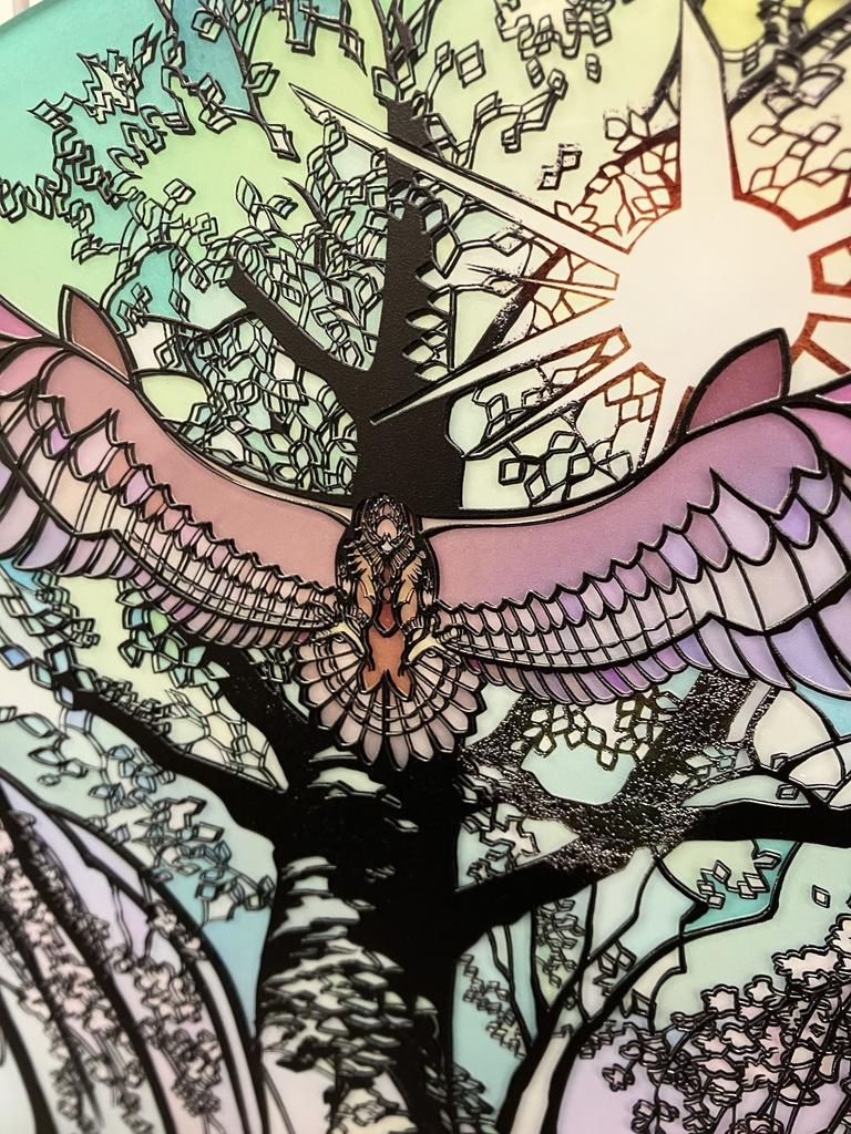 紡ぐ光【個展展示アクリル作品】