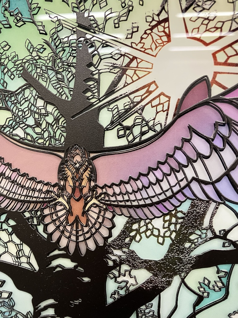 紡ぐ光【個展展示アクリル作品】