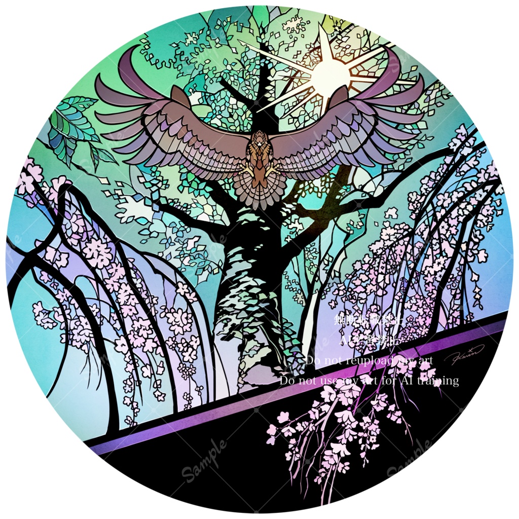 紡ぐ光【個展展示アクリル作品】