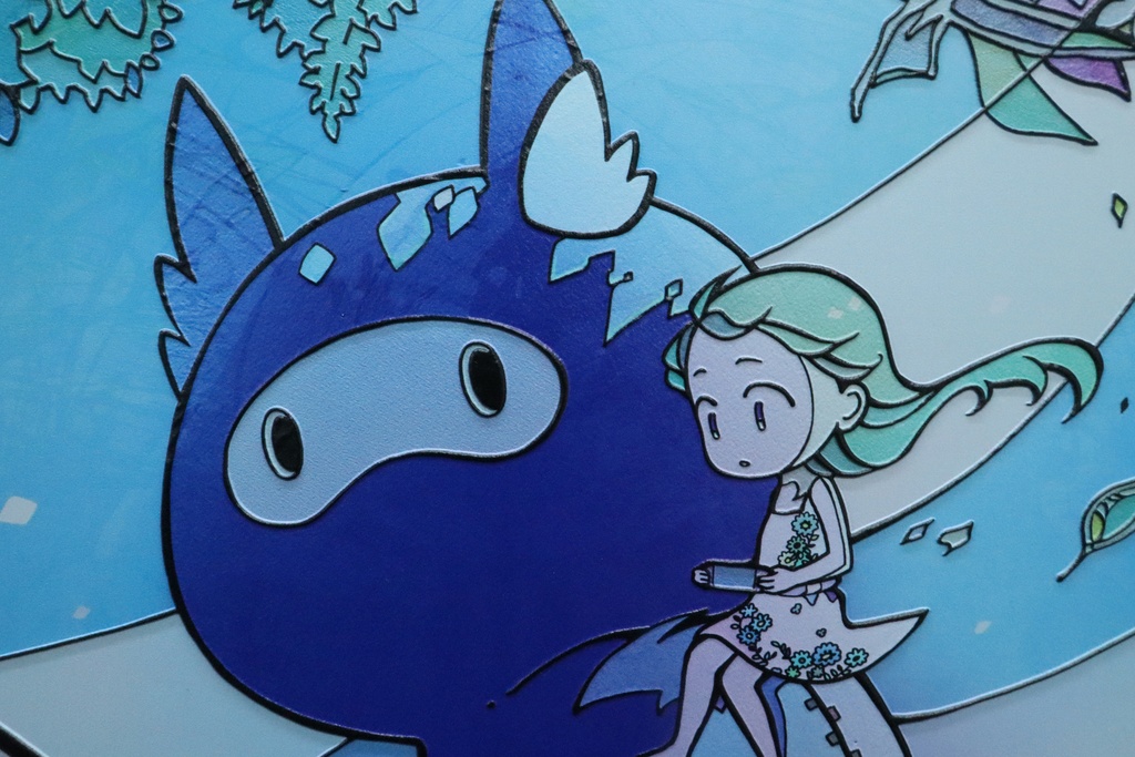 神様とヒマ潰し【2.5Dメタルキャンバスアート】