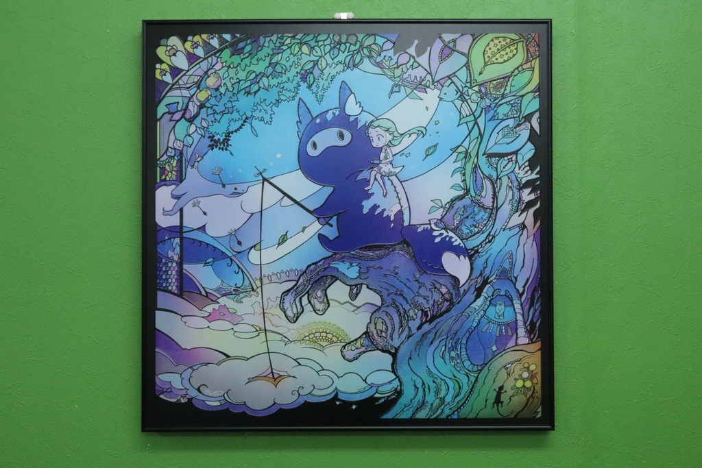 神様とヒマ潰し【2.5Dメタルキャンバスアート】