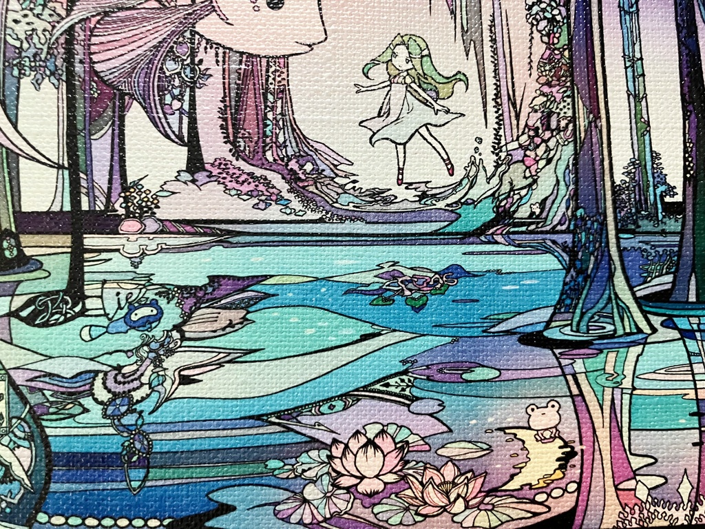 ミニキャンバスプリント4種 F0号(18cm×14cm)