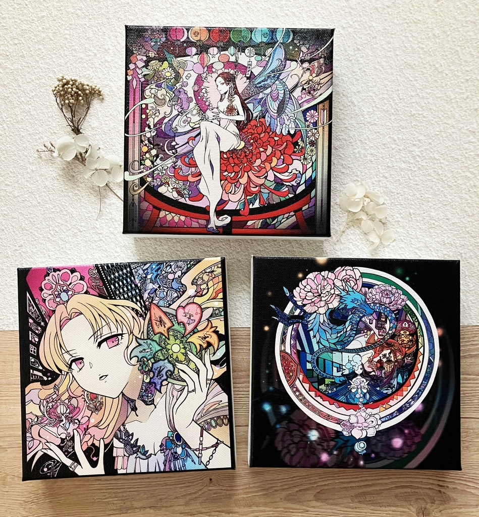 ミニキャンバスプリント3種 15cm×15cm