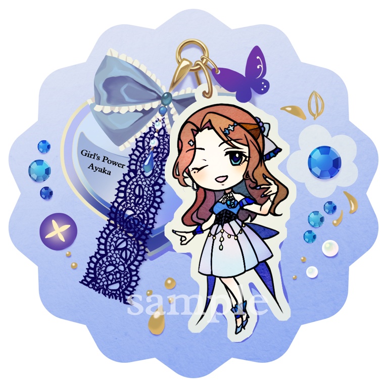 ガールズ・パワー 岸部彩華ちゃんのアクリルキーホルダー・アクリルスタンド