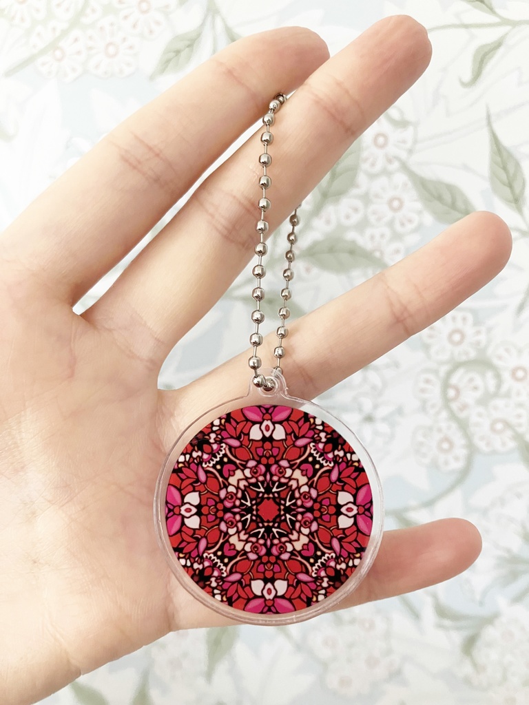 12ヶ月の誕生月の模様・アクリルキーホルダー(試作品)