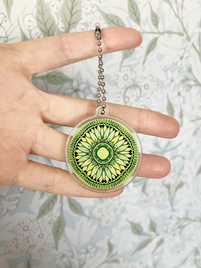 【受注生産】12ヶ月の誕生月の模様・アクリルキーホルダー(32mm)