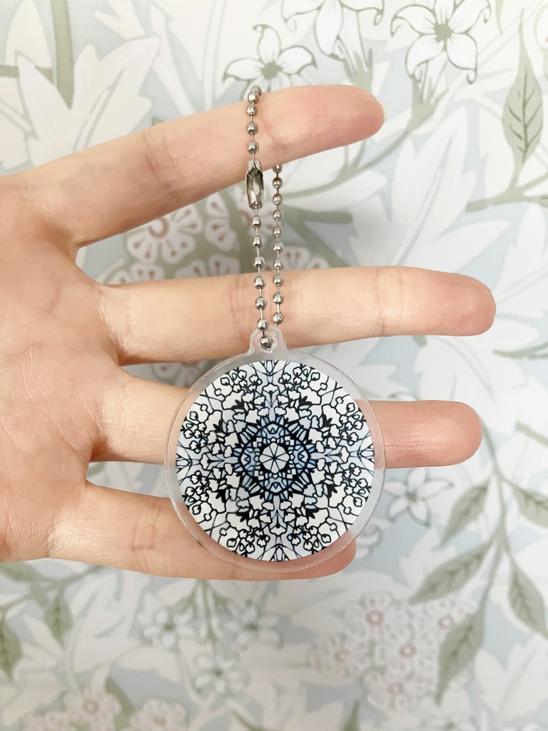 【受注生産】12ヶ月の誕生月の模様・アクリルキーホルダー(32mm)