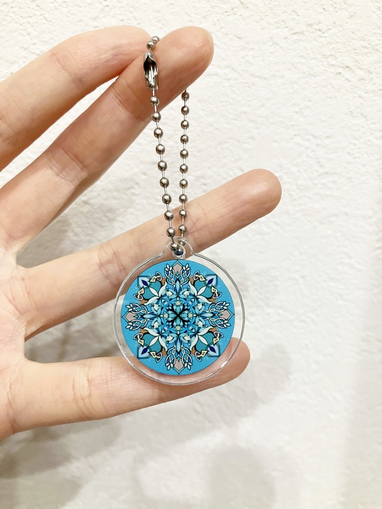 【中・35mm】12ヶ月の誕生月の模様・アクリルキーホルダー【予約商品】