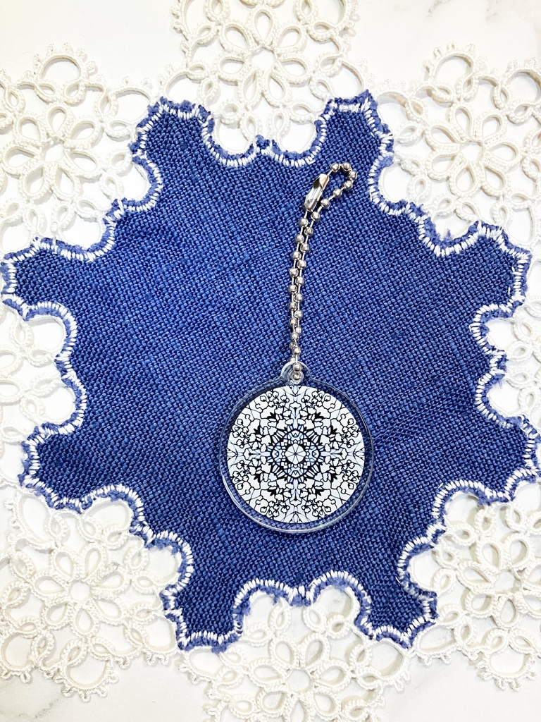 【中・35mm】12ヶ月の誕生月の模様・アクリルキーホルダー