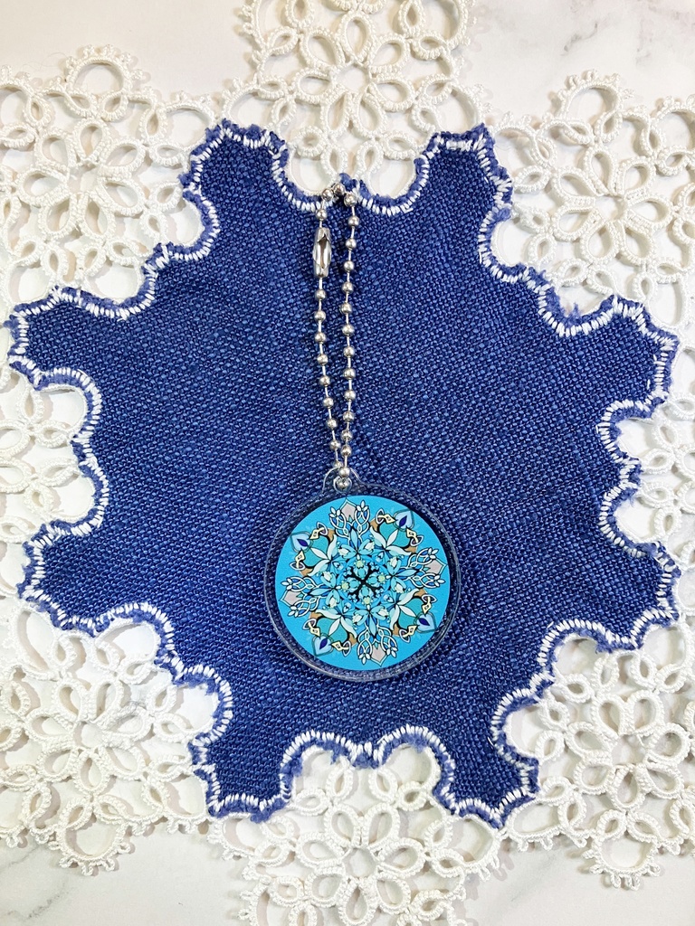 【中・35mm】12ヶ月の誕生月の模様・アクリルキーホルダー