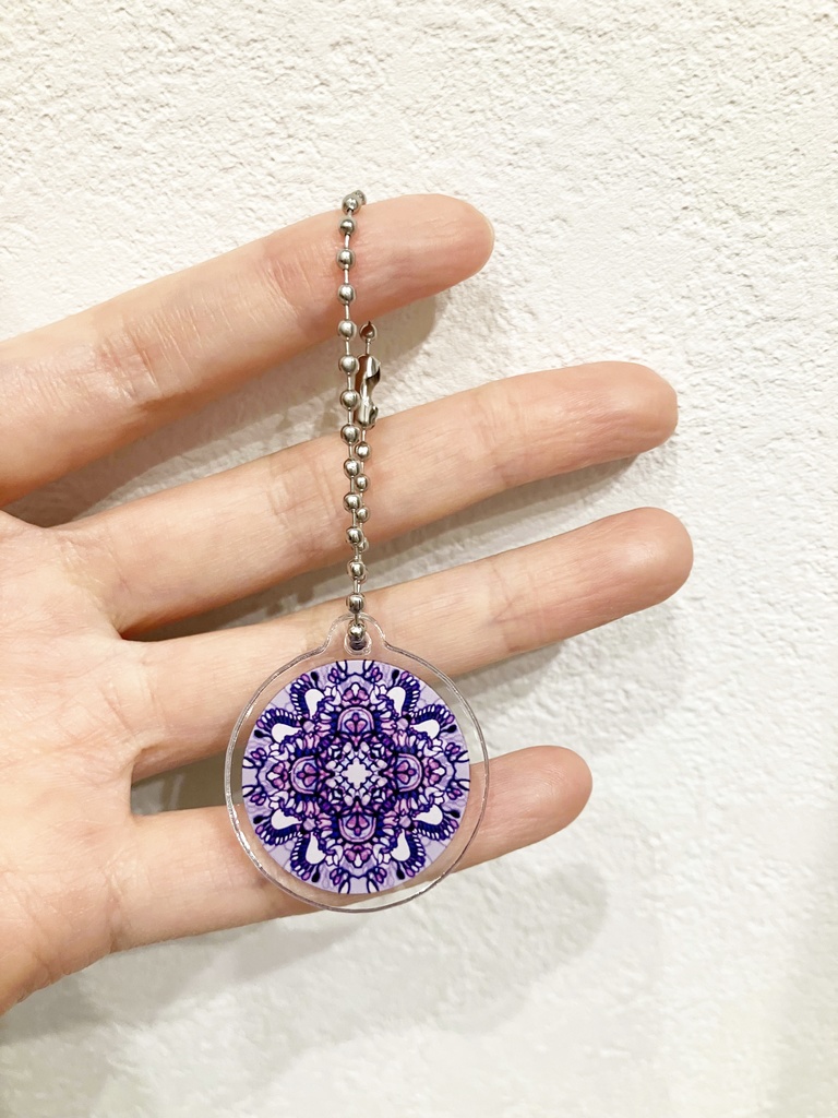 【中・35mm】12ヶ月の誕生月の模様・アクリルキーホルダー【予約商品】