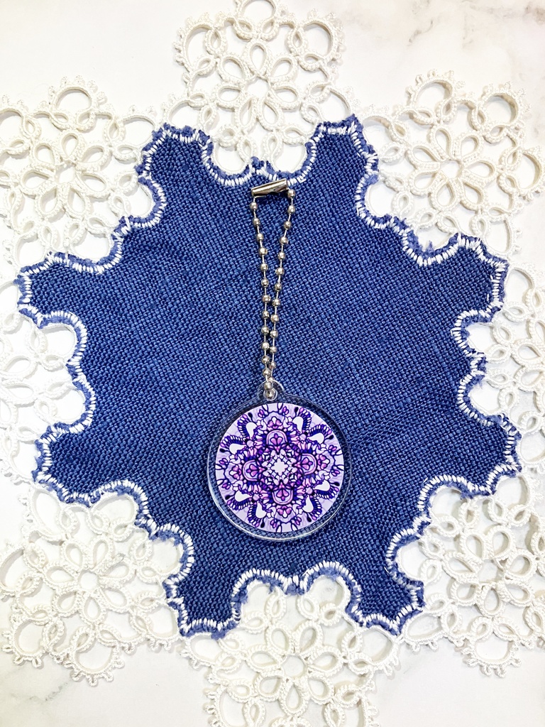 【中・35mm】12ヶ月の誕生月の模様・アクリルキーホルダー