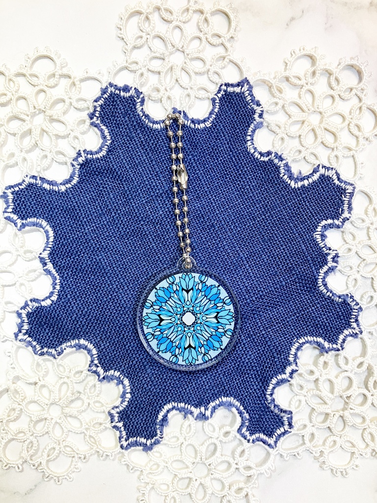 【中・35mm】12ヶ月の誕生月の模様・アクリルキーホルダー