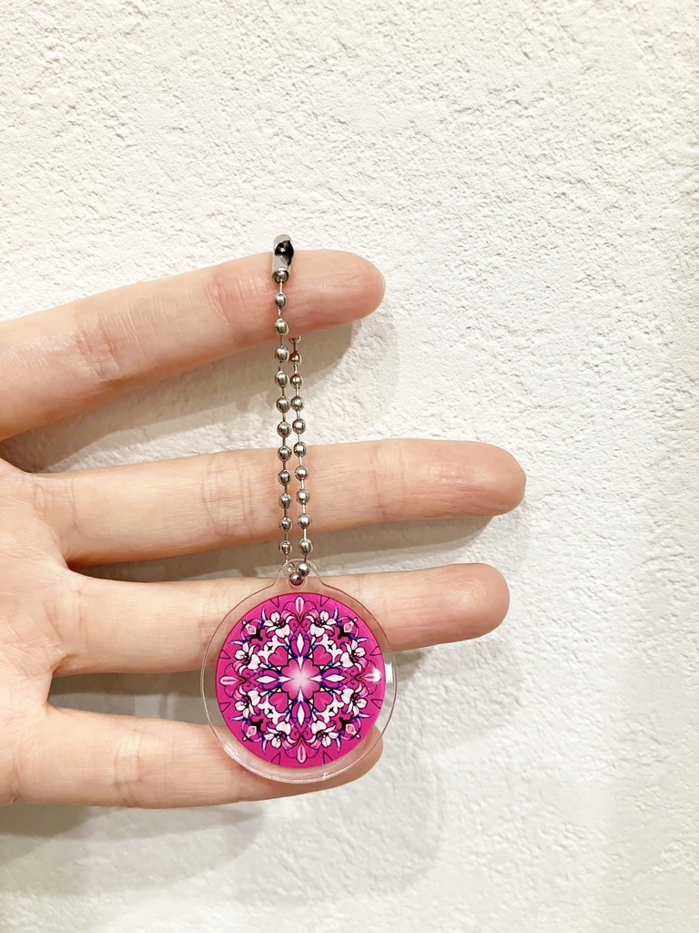 【中・35mm】12ヶ月の誕生月の模様・アクリルキーホルダー【予約商品】