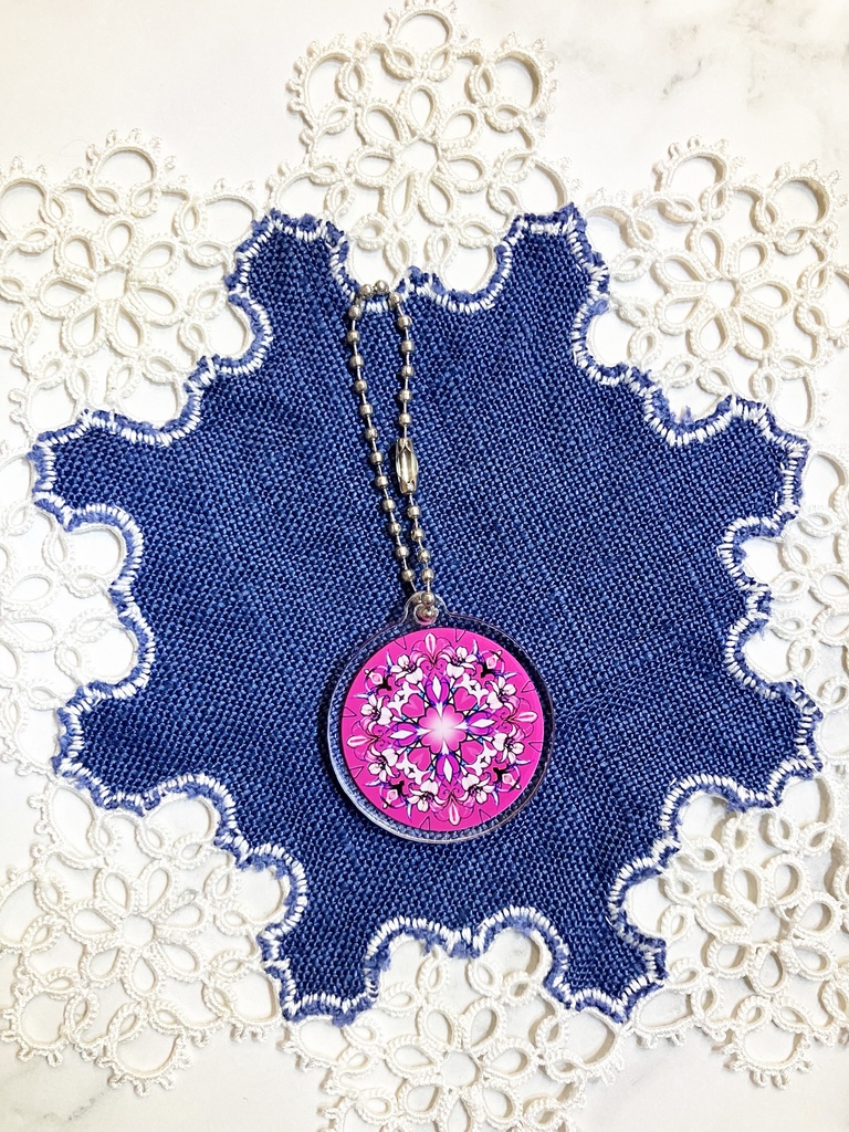 【中・35mm】12ヶ月の誕生月の模様・アクリルキーホルダー