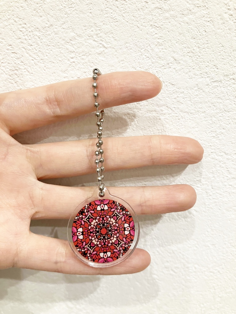 【中・35mm】12ヶ月の誕生月の模様・アクリルキーホルダー【予約商品】