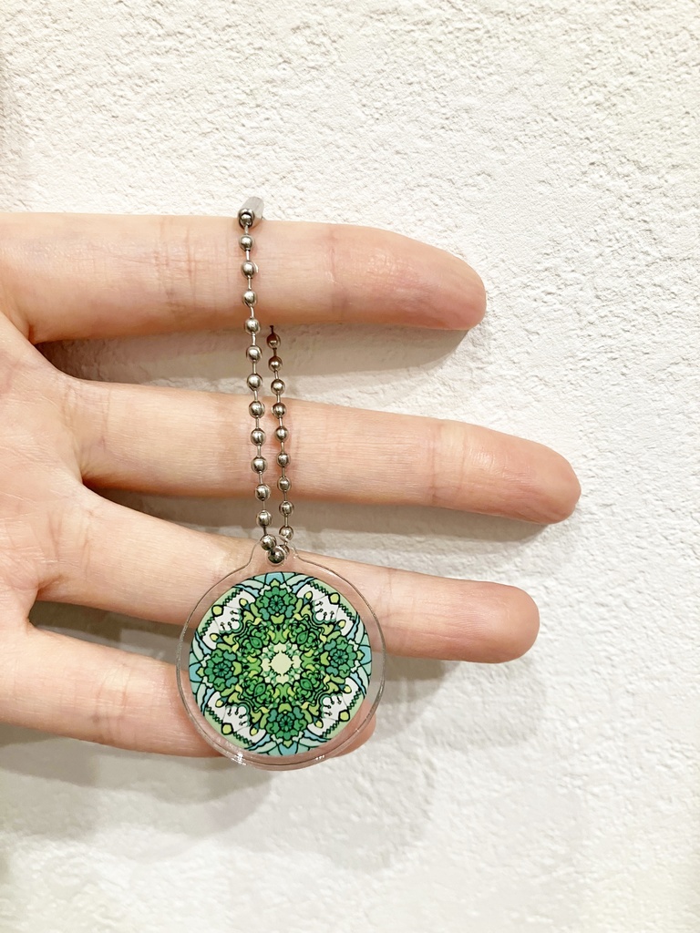 【小・30mm】12ヶ月の誕生月の模様・アクリルキーホルダー