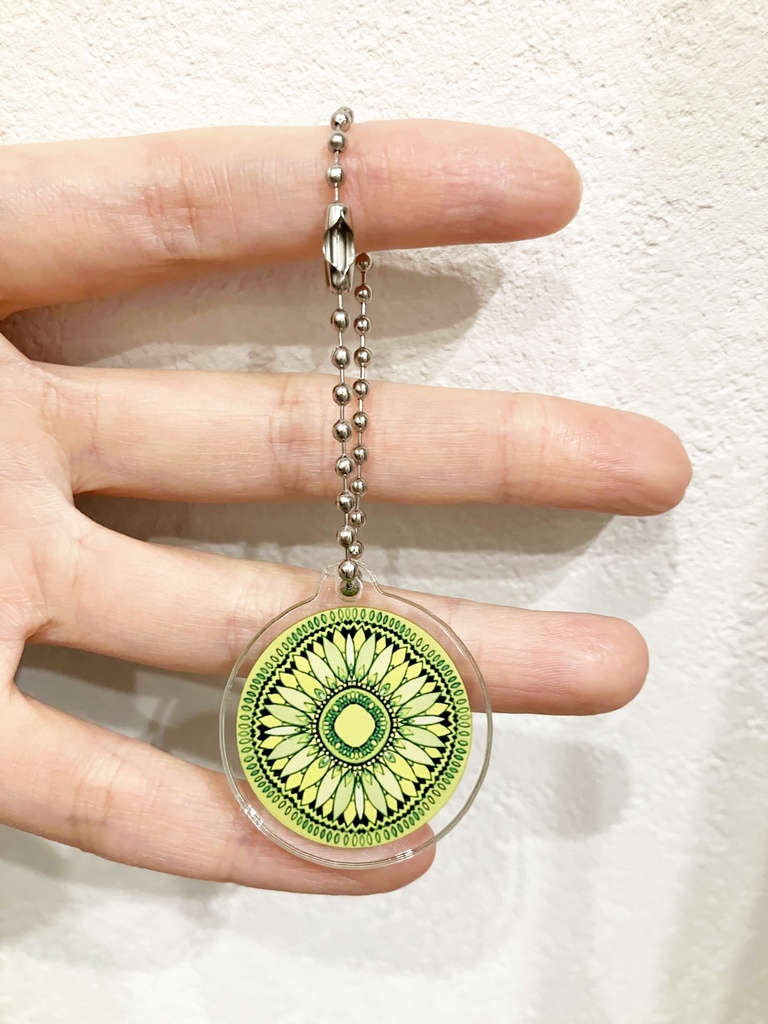 【小・30mm】12ヶ月の誕生月の模様・アクリルキーホルダー