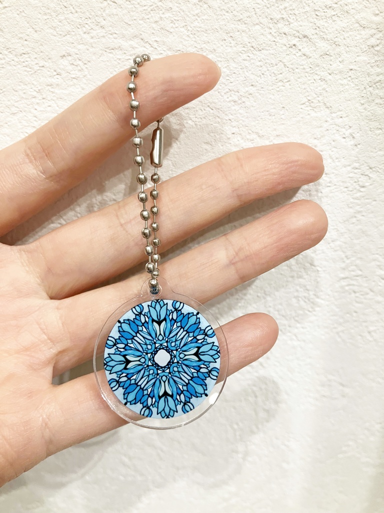 【小・30mm】12ヶ月の誕生月の模様・アクリルキーホルダー