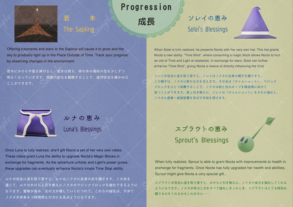 オリジナルゲームコンセプトブック『Nocta〜時の化身の物語〜』