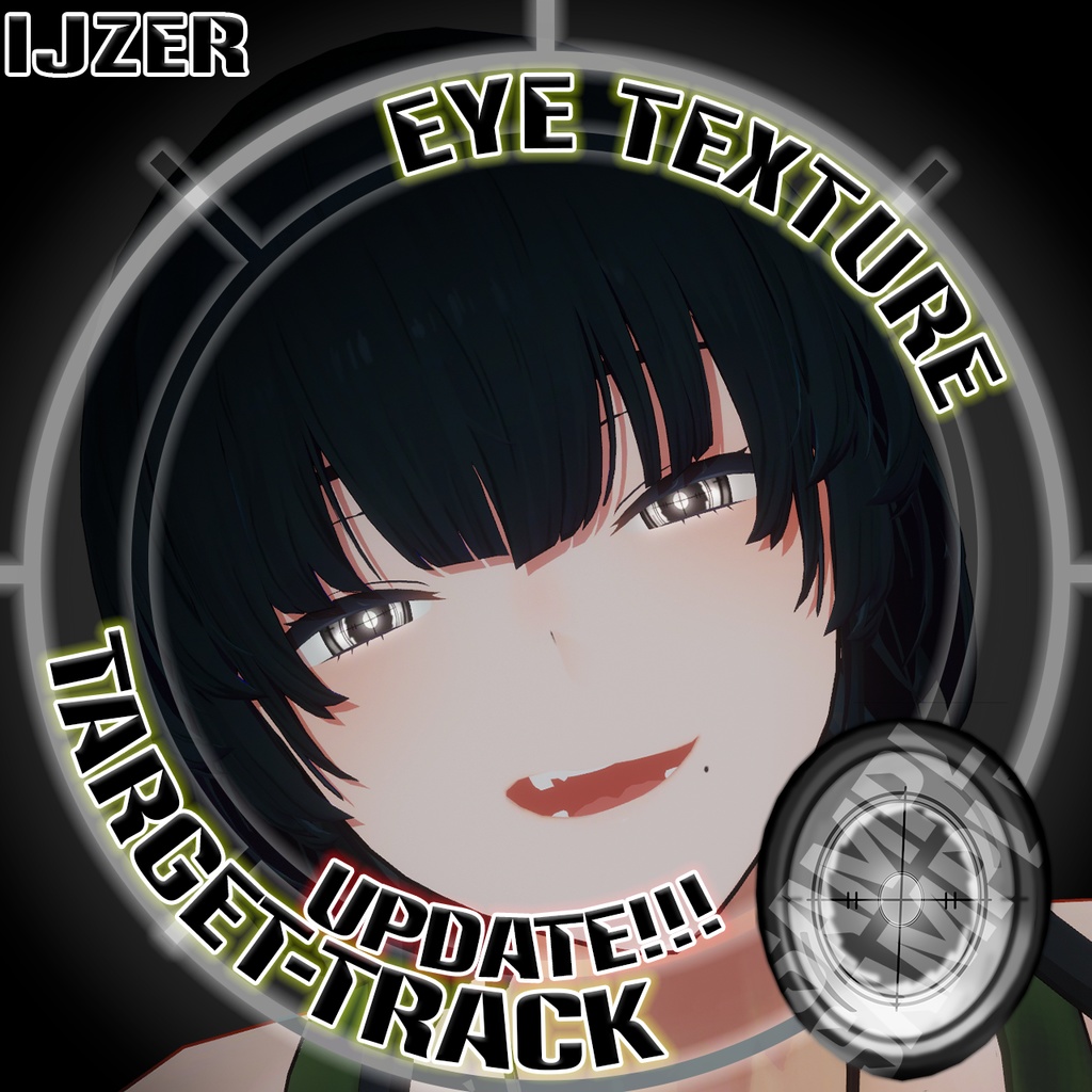【対応追加SALE!!!!!】【複数アバター対応】Target-Track_Eye texture