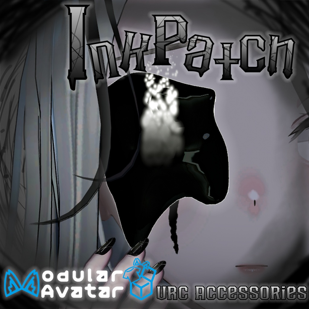 InkPatch/アイパッチ風アイテム+ミルティナ用おまけテクスチャ【MA対応】