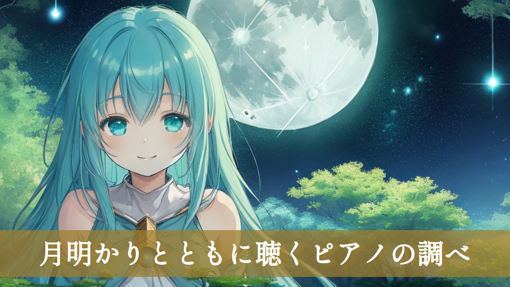 【フリーBGM】月明かりとともに聴くピアノの調べ