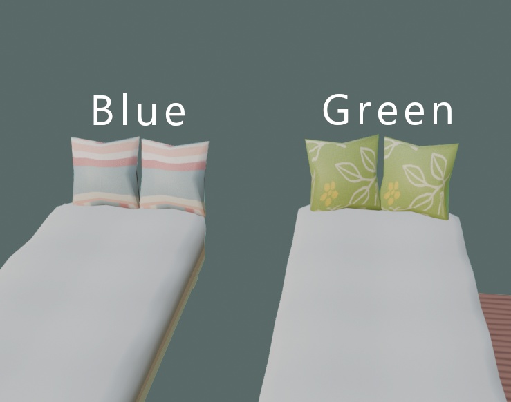 【もりのカフェ】キャンプ用テントセット(2色展開)3Dモデル