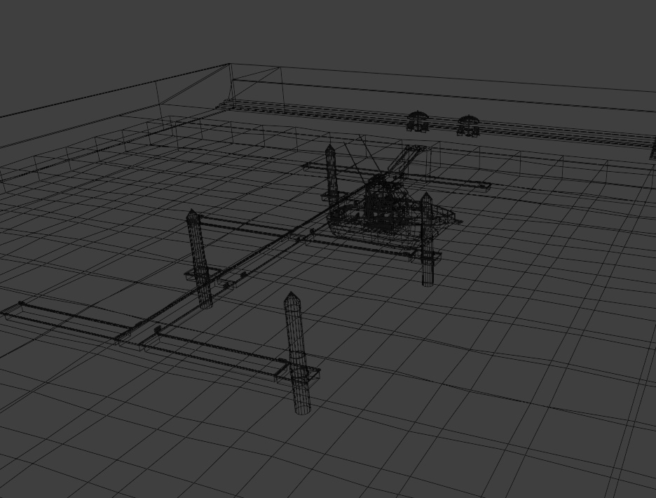 【もりのマリン】お得な真夏のマリンセット 3Dモデル(クルーザー+桟橋+パラソル)