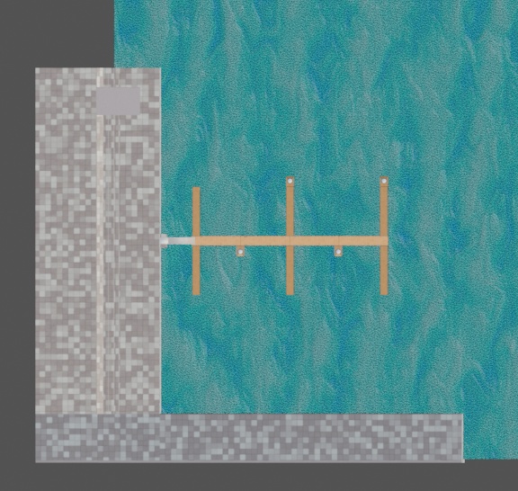 【もりのマリン】お得な真夏のマリンセット 3Dモデル(クルーザー+桟橋+パラソル)