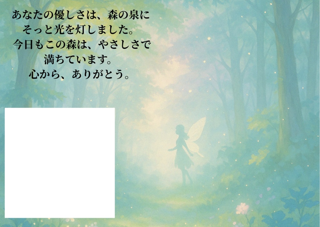 ありがとうを魔法に変える、心あたたまるThank Youカード【BOOTH限定】