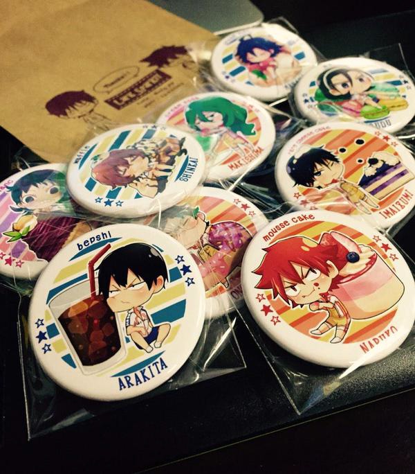 弱ペダ缶バッジ