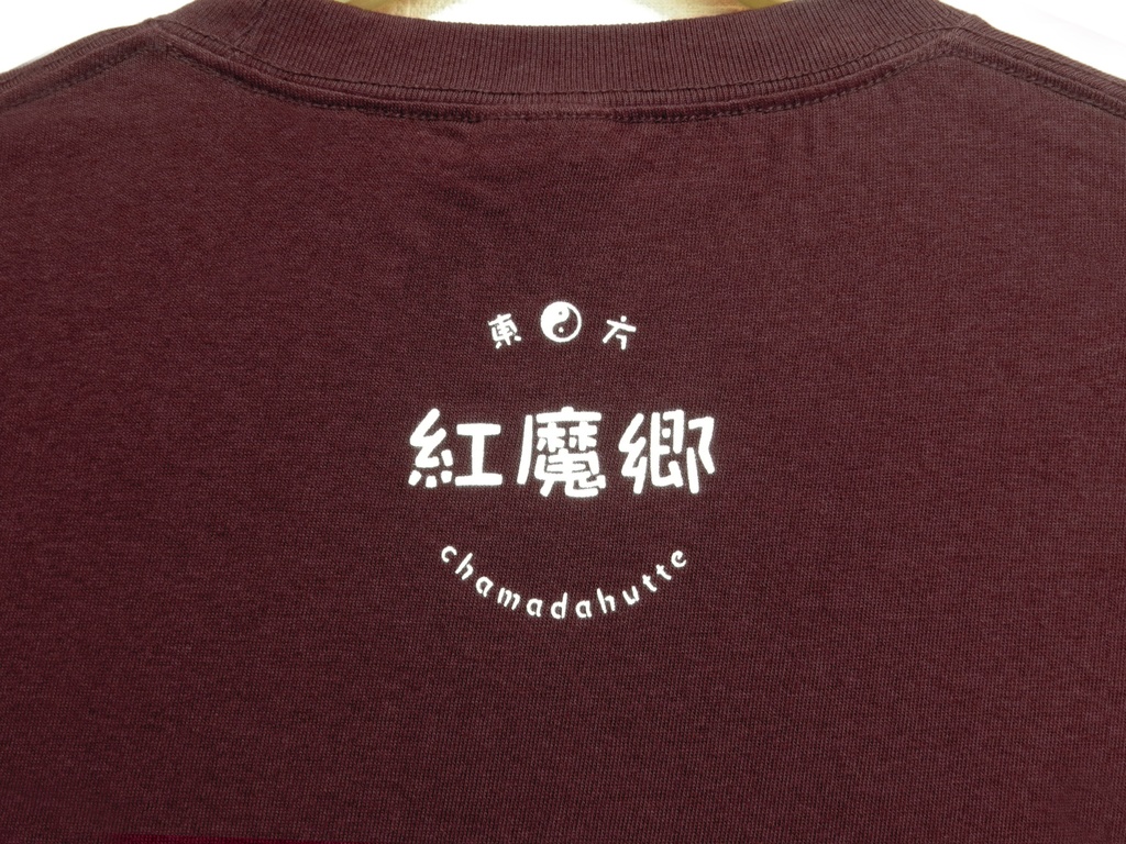 Tシャツ:東方紅魔郷モチーフ:バーガンディー