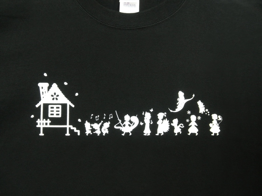 Tシャツ:東方妖々夢モチーフ:ブラック