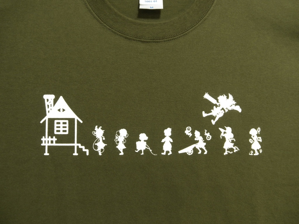 Tシャツ:東方地霊殿モチーフ:シティグリーン