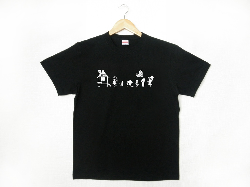 Ｔシャツ：東方星蓮船モチーフ：ブラック