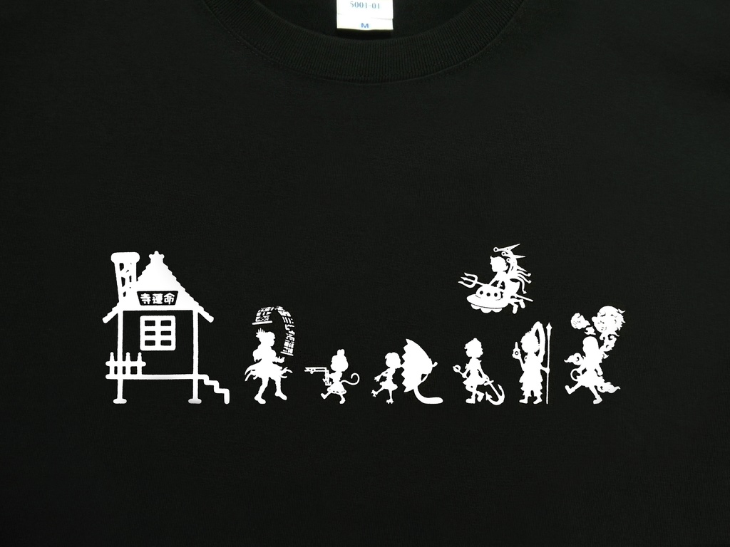 Tシャツ:東方星蓮船モチーフ:ブラック
