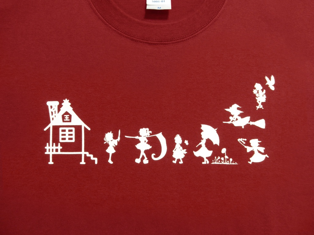 Tシャツ:東方花映塚モチーフ:レッド