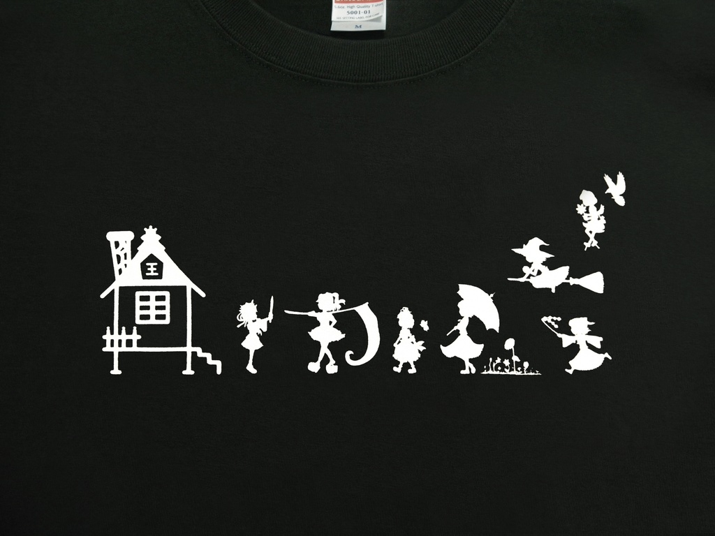 Tシャツ:東方花映塚モチーフ:ブラック