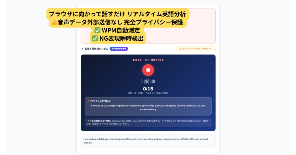 【英検1級監修】外資系IT面接 完全攻略シミュレーター Entry Edition 音声認識×6軸分析で面接突破率UP|ITプロフェッショナル特化