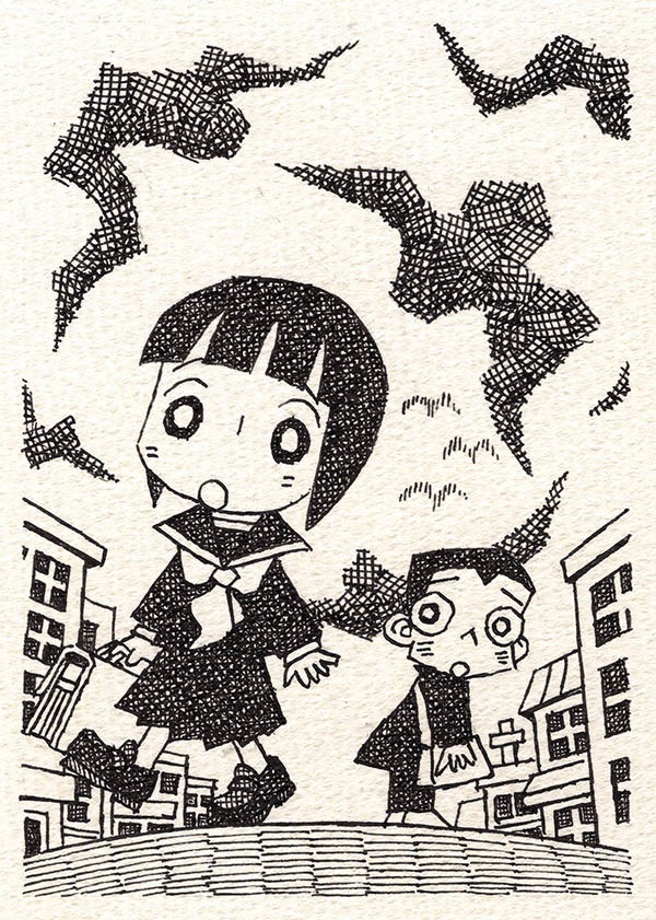 イラスト原画「チュウインガムの頃」