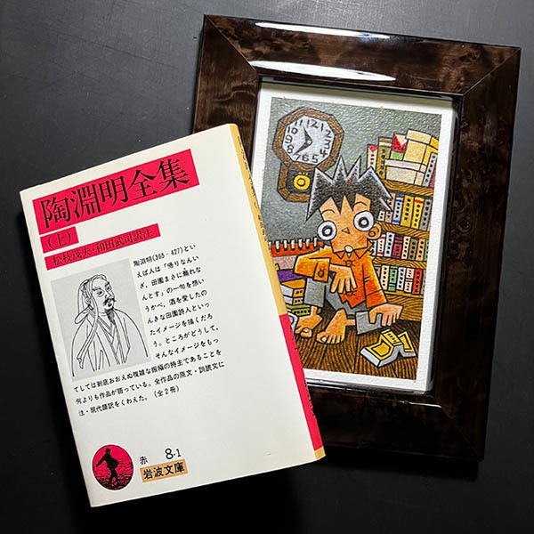 イラスト原画『ひとり部屋にいて