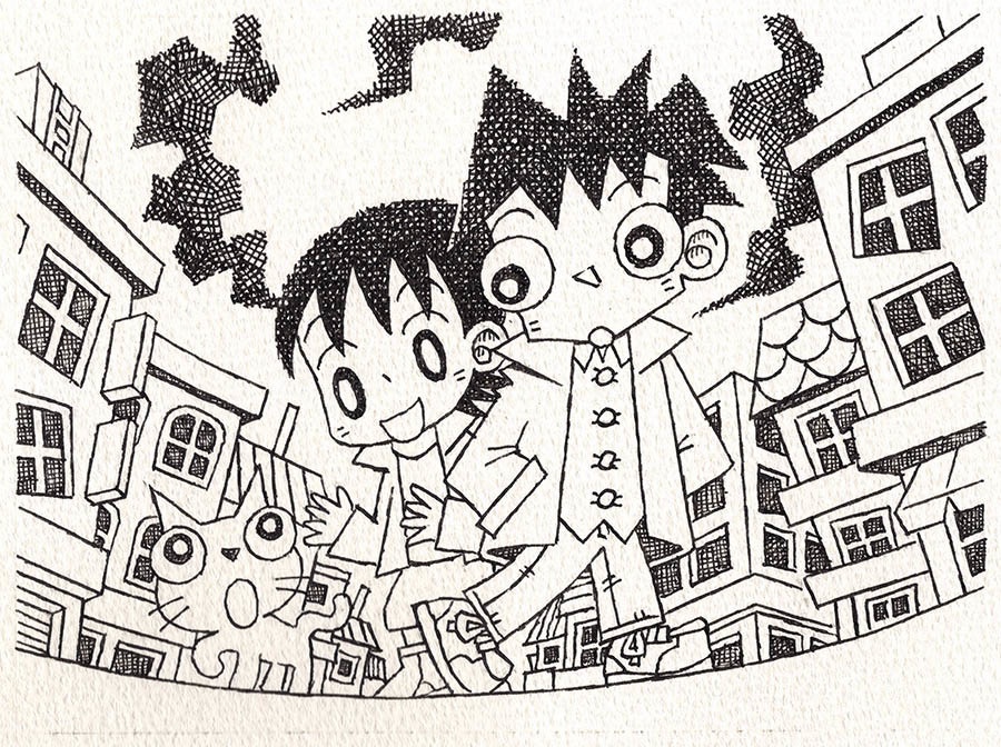 イラスト原画『ごあいさつ』