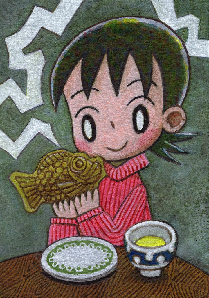 イラスト原画「たいやき」2026年